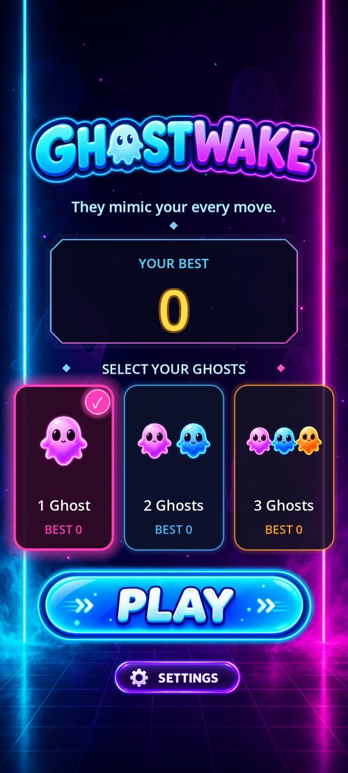 Ghostwake home screen
